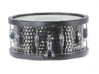 gretsch full range hammered black steel snare 14x65 06