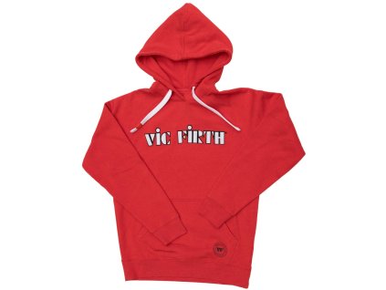 Vic Firth Red Pullover Hoodie (Veľkosť oblečenia L)