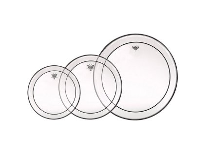 Remo Pinstripe Clear Fusion Pack (10", 12", 14") PP-0922-PS