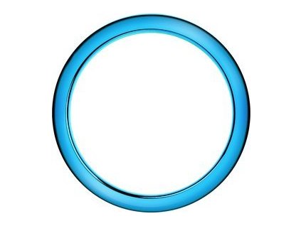 Bass Drum O´s HCB6 Blue Chrome 6" spevňujúci prstenec