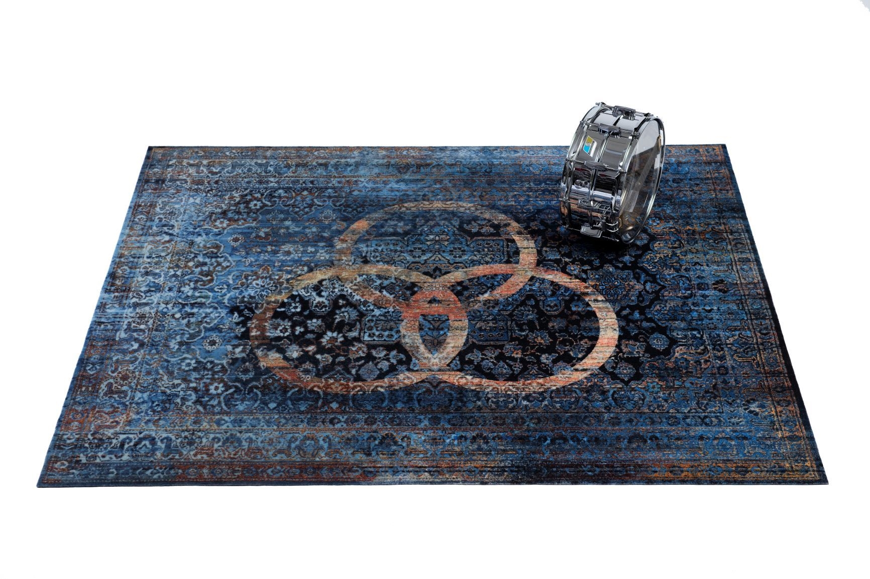 DRUMnBASE Vintage Persian Drum Stage Mat 185 x 160 cm Bonzo
