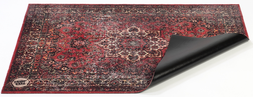 DRUMnBASE Vintage Persian Drum Stage Mat 130 x 90 cm Original Red