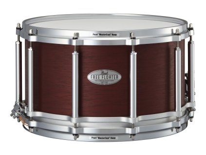 FTMH1480 Free Floating 14x8 African Mahogany Snare Drum 324 Satin Red Mahogany