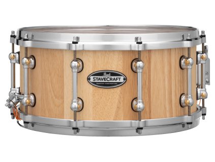SCD1465TO186 14x6.5 Stavecraft Thai Oak with Makha DadoLock Snare Drum Satin Natural
