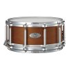FTMMH1465 Free Floating 14x8 African Mahogany Snare Drum 322 Satin Mahogany On Maple