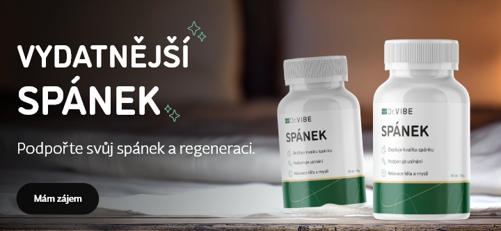 Objevte produkty Dr.VIBE pro hluboký a kvalitní spánek. Přírodní doplňky stravy s obsahem hořčíku bisglycinátu a dalších látek, které podporují lepší usínání, regeneraci těla i mysli a celkovou pohodu během noci.
