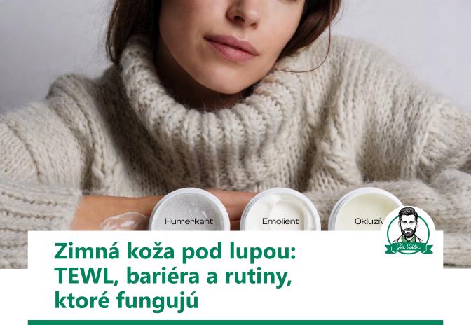 Humektanty, emolienty, okluzíva: zimná logika bez chaosu