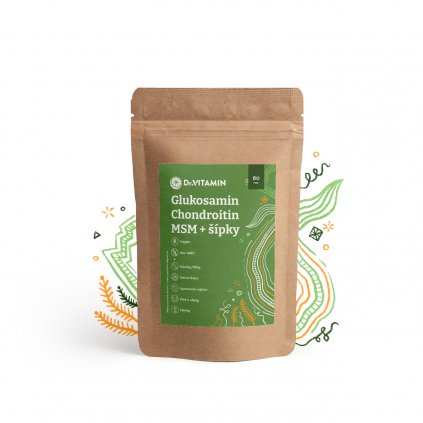 Dr.Vitamin Glukosamin Chondroitin MSM + šípky - 60 tab.