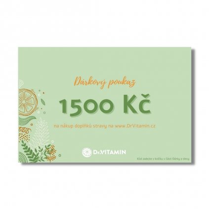 Dárkový poukaz 1500 Kč