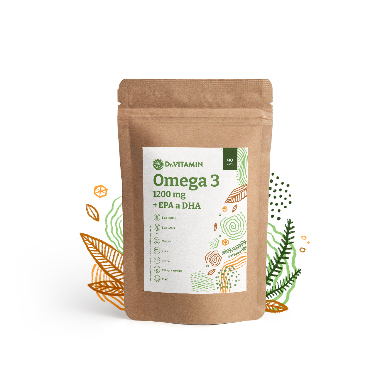 Omega 3 1200 mg + EPA a DHA - 90 kaps.