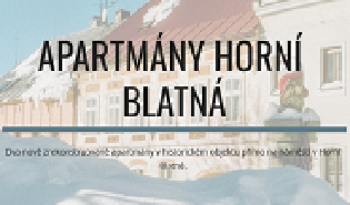 apartmány Horní Blatná