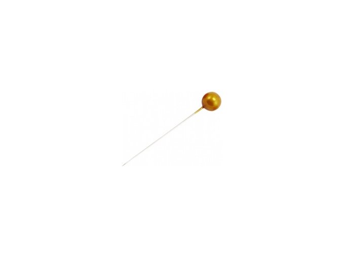 Špendlík dekorační 4cm (144ks) - zlatý