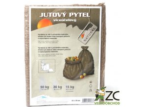 Jutový pytel 15 kg s úvazkem (30x60 cm)