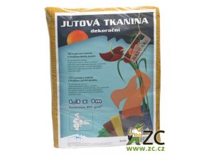 Jutová tkanina 1,3x1m - žlutá