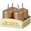 56111 svicka adventni metalicka leskla 4x6cm medena 4ks