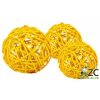 Dekorace - Lata Ball 4cm 4ks - žlutý