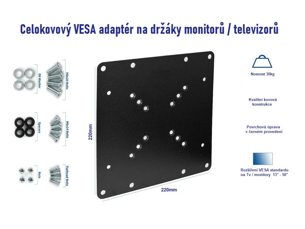 VESA rozšíření / VESA adaptér Fiber Mounts VESA200