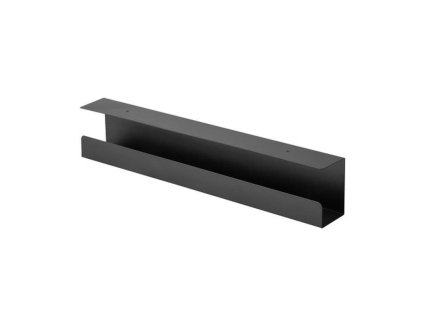 Ergosolid MASK1B Organizer kabelaze v cernem provedeni instalovany pod stolovou desku
