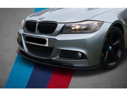 Lipo spoiler pod nárazník na BMW E90 E91 2008-2011 LCI - Černý Lesk