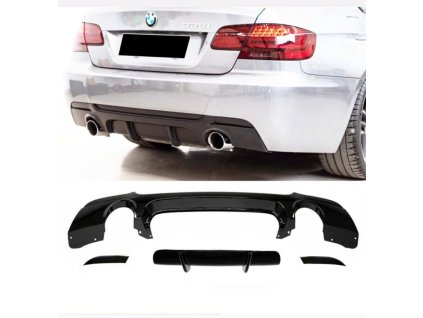 Difuzor zadního nárazníku BMW E92 E93 – Černý lesk