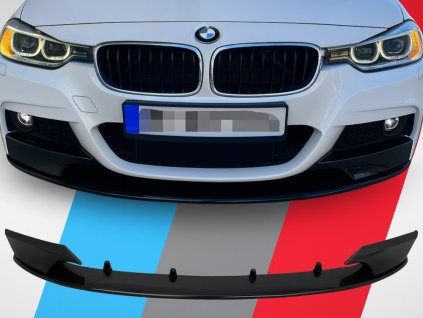 Lipo spoiler pod nárazník na BMW F30 F31 - Černý Lesk 2012-2019