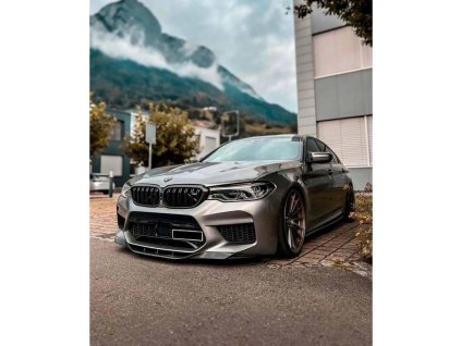 G30 F90 M5 Front Lip Piano Black Vacuum Plastic / 2017 - 2020