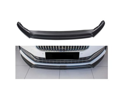 Max V3 Přední Lip splitter pro Škoda Superb Mk3 FL (2021+) – Černý lesk