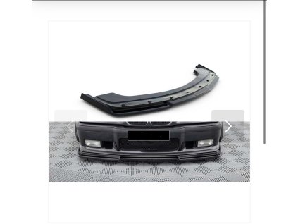 Lipo spoiler pod nárazník na BMW E36 M3 nárazníky - Černý Lesk