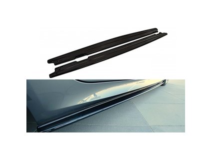 Podprahové lišty pro BMW Е60 Е61 - Černý Lesk