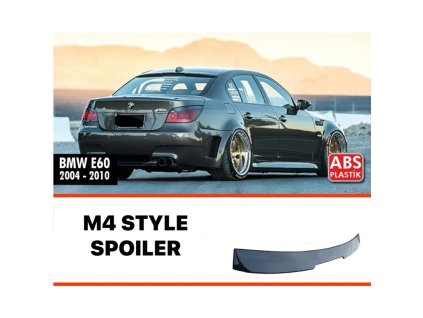 Střešní Spoiler pro BMW E60 M4 Style - Černý Lesk