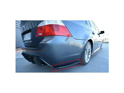 Doplňky zadního nárazníku na BMW E60 E61 - Černý Lesk