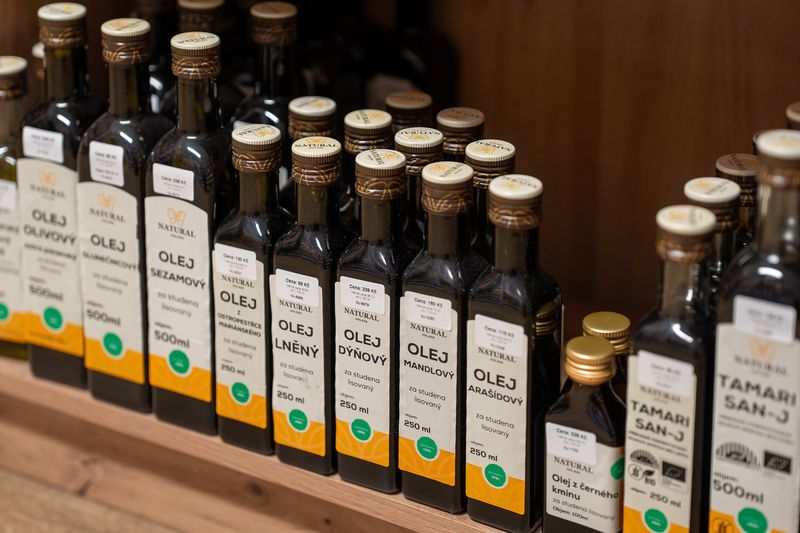 Za studena lisované oleje Natural Jihlava v prodejně DS Market