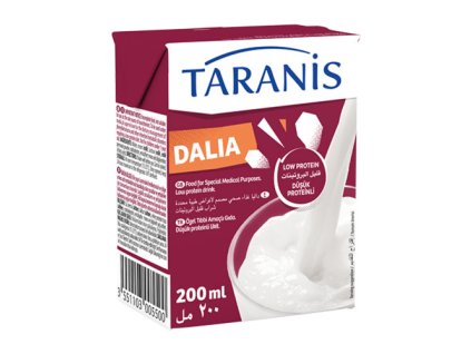 Nízkobílkovinná PKU náhražka mléka DALIA, 200 ml