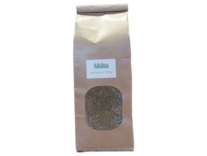 Máta peprná – řezaná nať 160 g, sušená bylina pro přípravu čaje