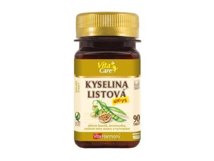 Kyselina listová 400 μg (90 tablet)