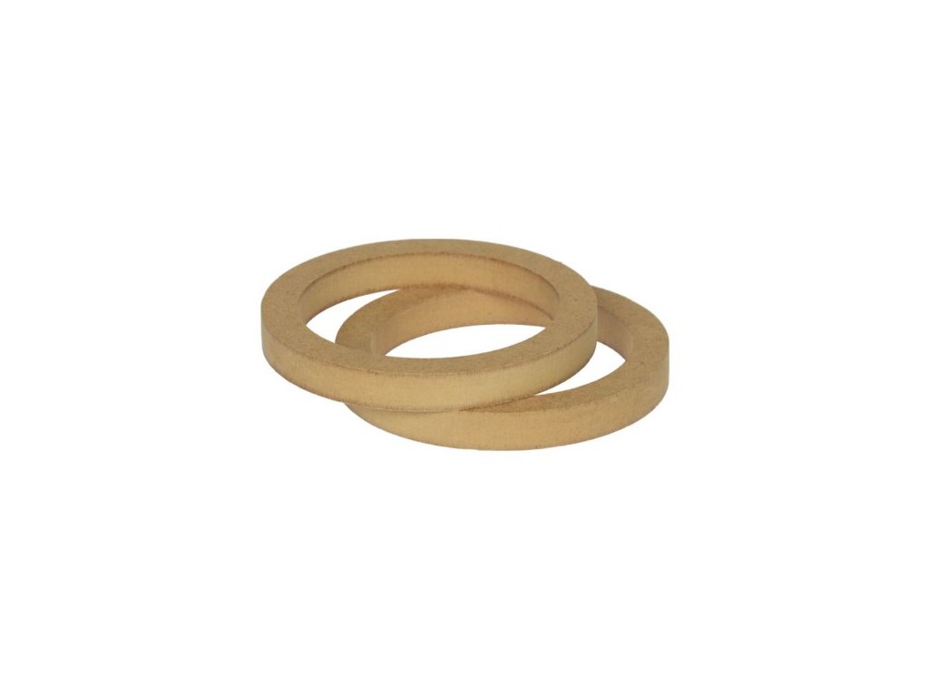 MDF podložky 130/18 mm: Univerzální MDF podložky pod reproduktory o velikosti 130 mm