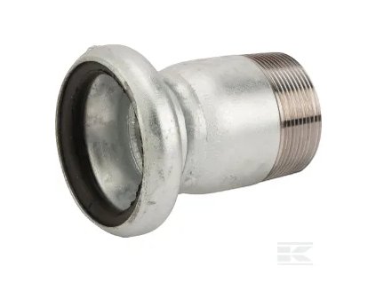 Spojka, vnitřní 2" - 2" vnější závit, vhodné pro Bauer, Kramp