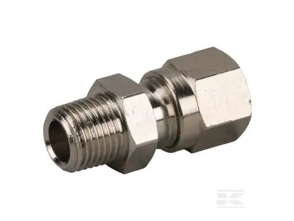 Spojka, Ø 1/8” x 6, měď