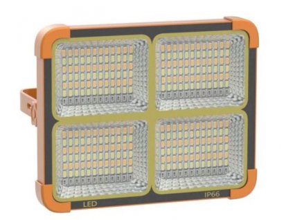 LED 5123 SNAB WORK - solární přenosné LED svítidlo, dobíjecí reflektor se stojánkem, solární panel, 3 barvy svitu, plynulá regulace