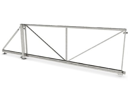 SET brány nesené CONNECT 60-4.0 -kompletní samonosná posuvná brána do průjezdu 4 m, 4 varianty výšky, pozinkovaná, bez výplně