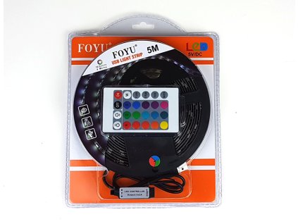 LED KNM 5M sada RGB5050 IR USB box t www