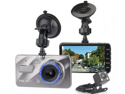 10291 car cam a10 dualni kamera do auta se zadni kamerou displej 4 lcd cestina