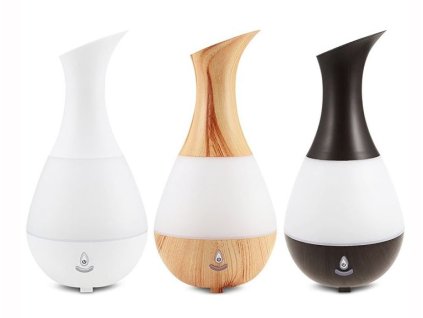 Aroma Diffuser LED AJ219-US, vibrační ultrazvukový difuzér USB pro aromatherapii, zvlhčovač vzduchu, nádržka 235ml, barevný svit