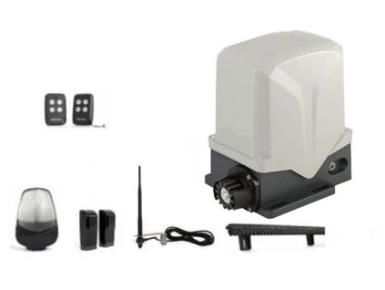 KIT MOVER MAG 230V - pohony s magnetickým dorazem a s příslušenstvím pro dálkové ovládání posuvné brány do 500, 800 a 1500kg