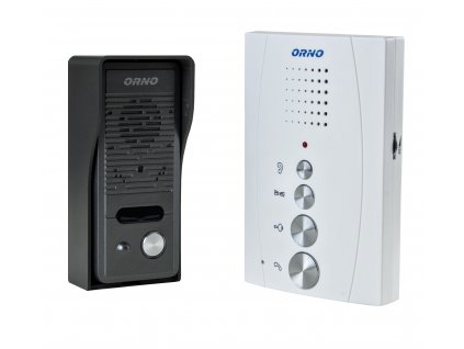 RE 914 bílý, domovní Handsfree telefon bílý pro 1 bytovou jednotku ORNO (Barva Bílá)