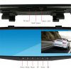 16527 3 car cam sf7003 mirror dualni kamera s lcd 4 3 ve zpetnem zrcatku do auta zadni kamera
