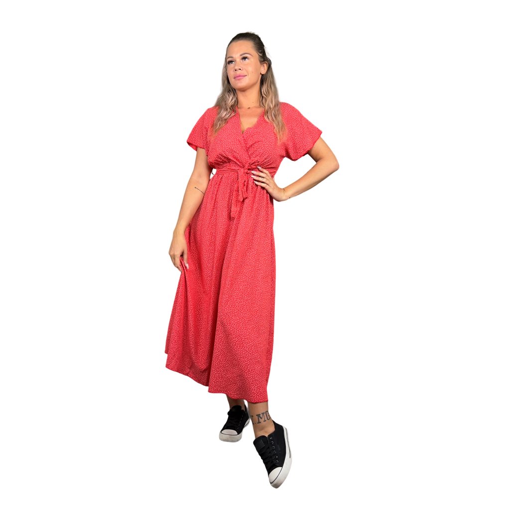 Dámské krasné šaty ELEGANCE červené (2)