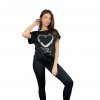 Dámské krásné tričko HEART černé (2)