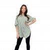 Dámská oversize pruhovaná košíle khaki (1)