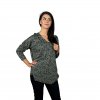 Dámské tričko FLORAL khaki (4)